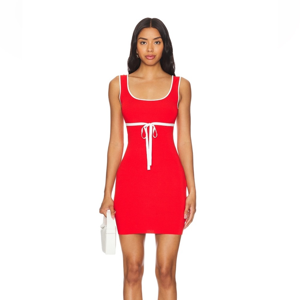 Lucy Knit Mini Dress in Red
Amanda Uprichard